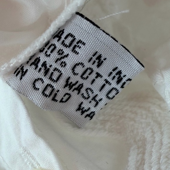 Juliet Dunn White Ric Rac Blouson Mini Dress Size 2 US 6 Small - Picture 5 of 7